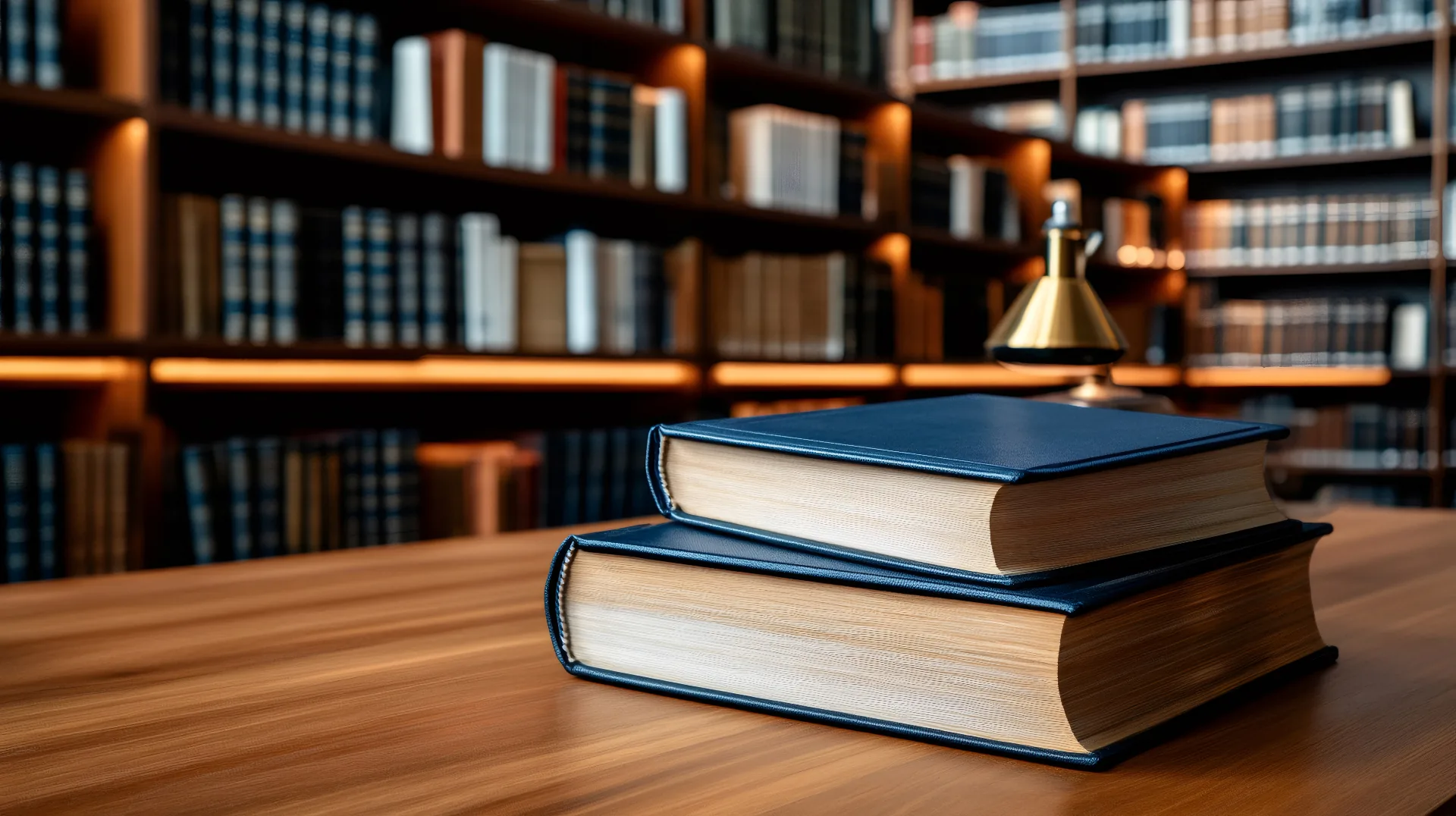 Open law reference book on a desk